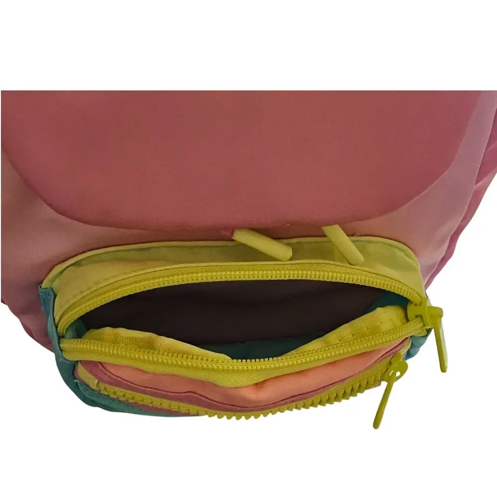 Claires Club Mini Backpack for Girls, Pink Yellow Teal
